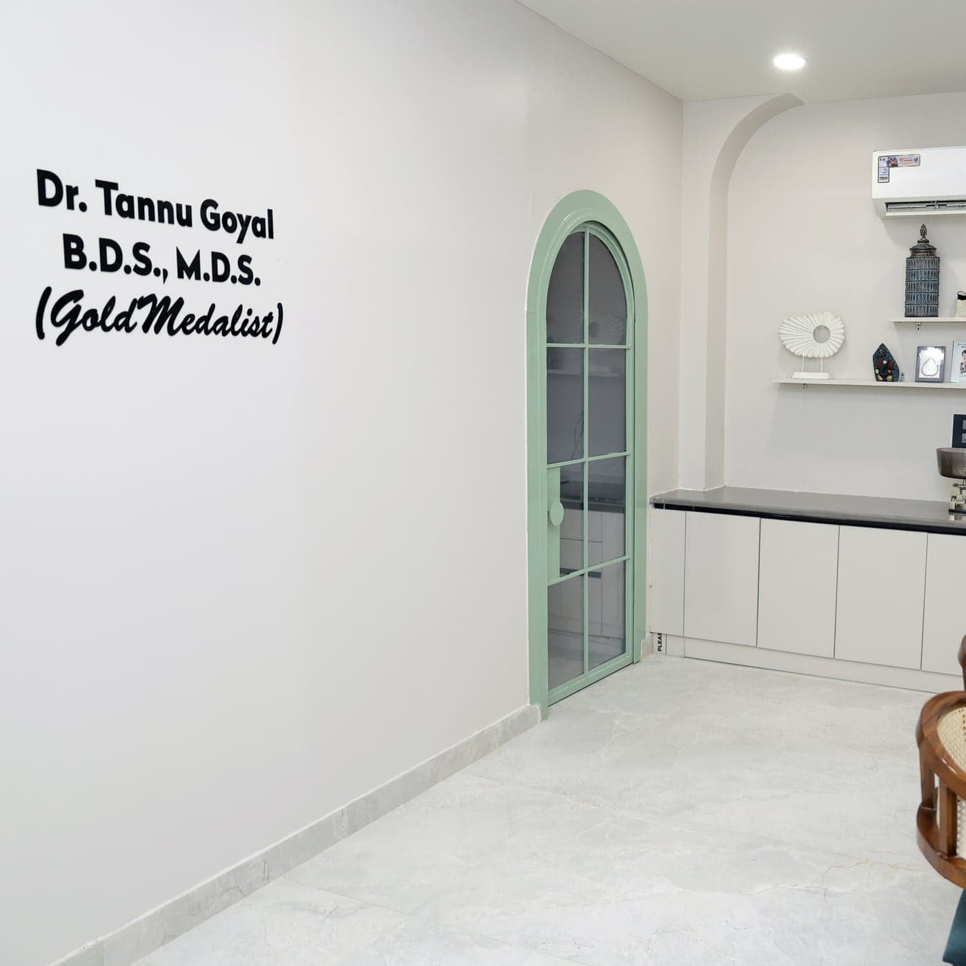 Dr. Tannu Goyal consultation room signage